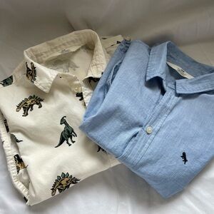 Boys H&M long sleeved button down shirts
